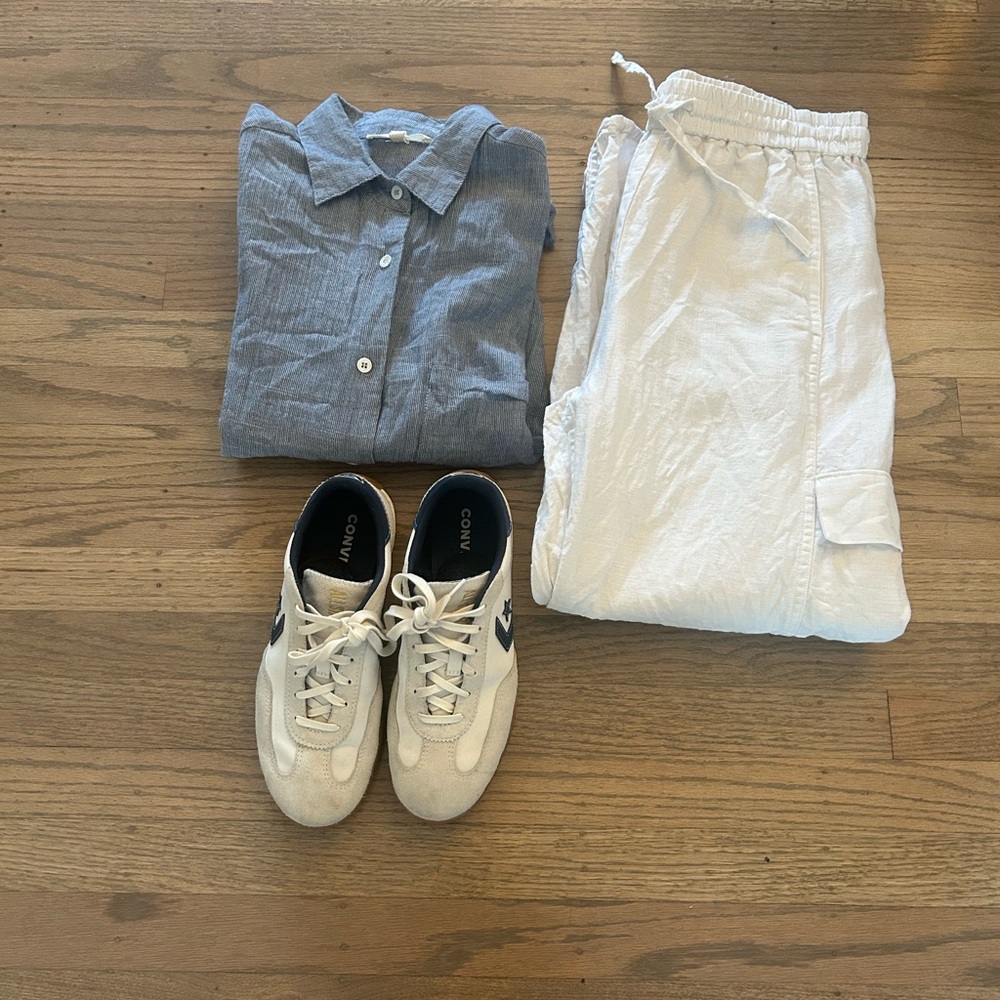 Blue Striped Women's Blouse